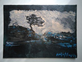 Ai Norn; Night Sea Tree, 2020, Original Painting Acrylic, 30 x 20 cm. Artwork description: 241 Made by Artificial Intelligence.  NORN, the AI- powered robot that paints.  NORN uses paints, canvases, and brushes, just like the rest of us, to create his works of art. ...