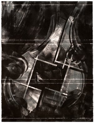Alexey Klimov, 'SPRING QUARTET in GRAY', 2014, original Painting Ink, 19 x 25  inches. Artwork description: 1911     This double collection of four paintings each see also FOUR STAR, like quite a few of my other works, is inspired by the beauty of string instrumentsaEURtm architecture. They interplay with each other and blend harmoniously into both, residential and corporate environments. Please see interior images.Components ...