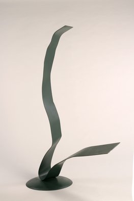 Ali Gallo; Bend In The Road, 2011, Original Sculpture Steel, 55 x 66 inches. Artwork description: 241   painted welded steel  ...