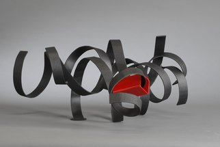 Ali Gallo; Blackwidow, 2014, Original Sculpture Steel, 10.5 x 14 inches. Artwork description: 241   welded  steel sculpture powder coated  ...
