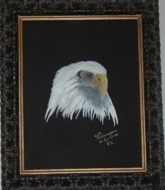 Al Johannessen; Freedom Bird, 2010, Original Painting Oil, 12 x 14 inches. Artwork description: 241  Close up head of a bald eagle   ...