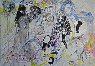 Alkistis Wechsler; Franck In Wonderland Nr 1, 2016, Original Painting Oil, 70 x 50 cm. Artwork description: 241  oil painting etc mixed media on canvas....