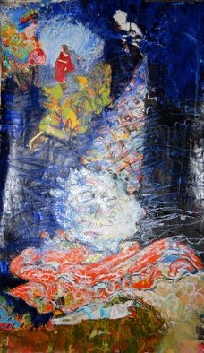 Alkistis Wechsler, 'Icecream With Soda', 2014, original Painting Oil, 50 x 90  cm. Artwork description: 2793      part of a new art project      ...