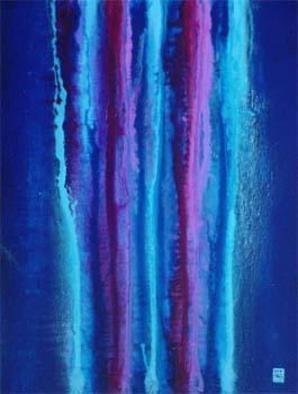 Harry Bayley, 'Ultra Marine Blue Magenta...', 2003, original Painting Acrylic, 12 x 16  inches. Artwork description: 1758 Painted in acrylics onto a canvas panel. This painting is abstract colour expression. ...