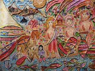 Alvaro Amejeiras; WATER HOLE IN THAILAND, 2010, Original Painting Acrylic, 25 x 18 inches. Artwork description: 241               xxx              ...