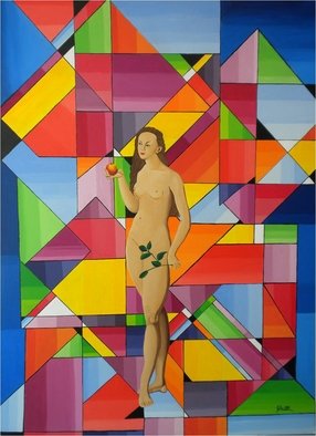 Sergio Roffe; EVA, 2011, Original Painting Acrylic, 120 x 85 cm. Artwork description: 241    FIGURATIVE/ GEOMETRIC ABSTRACT   ...