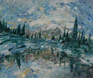 Andrei Baraboi; In The Land, 2014, Original Painting Oil, 60 x 50 cm. Artwork description: 241    Winter   ...