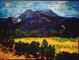 Mary Hatch, 'Taos Mountain', 2005, original Painting Acrylic, 40 x 30  x 1 inches. Artwork description: 1911 Taos Roadside is part of the New Mexico series of paintings. The paint is applied thick and the painting is painted on the sides to be hung with or without a frame....