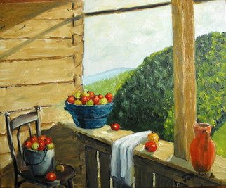 Felfalusi Arpad; Apples, 2013, Original Painting Oil, 40 x 50 cm. Artwork description: 241     composition oil on canvas    ...