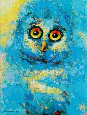 Nikola Golubovski; Owl, 2022, Original Painting Acrylic, 30 x 40 cm. Artwork description: 241 owl. . . . . . . . . . . . . . . . . . . . . . . . . . . . . . . . . . . . . . . . . . . . . . . . . . . . . . . . . . . . . . . . . . . . . . . . . . . . . . . . . ...