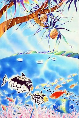 Hisayo Ohta; Okinwa Cyuraumi Paradise, 2014, Original Painting Other, 61 x 41 cm. Artwork description: 241   Okinawa, Japan                                                                    ...
