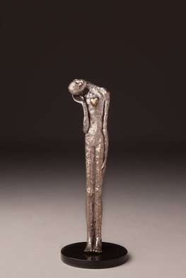 Avril Ward; Listen To Your Heart, 2014, Original Sculpture Bronze, 6 x 19 inches. Artwork description: 241         Limited edition bronze         ...