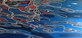 Avril Ward, 'Water Abstraction 1', 2013, original Painting Other, 60 x 30  x 4 cm. Artwork description: 1758   acrylic.Reflecting Natures beauty                          ...