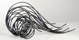 Andrea Waxman Mulcahy; Ambient Flow, 2011, Original Sculpture Steel, 28 x 12 inches. Artwork description: 241 Abstract Steel Sculpture ...