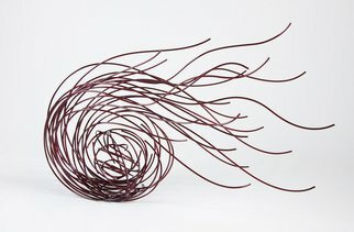 Andrea Waxman Mulcahy; Waves, 2011, Original Sculpture Steel, 47 x 29 inches. 