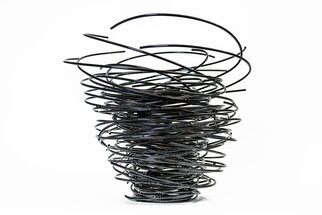 Andrea Waxman Mulcahy; Multiverse, 2022, Original Sculpture Steel, 20 x 20 inches. Artwork description: 241 My sculptures are meant to capture the essence of movement. ...