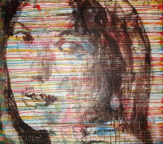 Bert Maurits; Scarlet, 2015, Original Mixed Media, 125 x 110 inches. Artwork description: 241 Portrait of Scarlet. ...