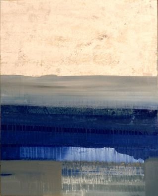 Riguidel Bertrand; Oceans 351, 2015, Original Painting Acrylic, 73 x 100 cm. Artwork description: 241   acrylic and fabrics silk- screened  ...
