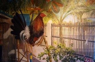 Bill Obrien; Fionas Rooster, 2007, Original Painting Oil, 30 x 20 inches. 