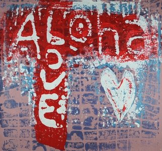 Robert Gann; Aloha Love 7, 2020, Original Printmaking Other, 10 x 10 inches. Artwork description: 241 Inspired by the culture of Hawaii. Acrylic Mud Print...