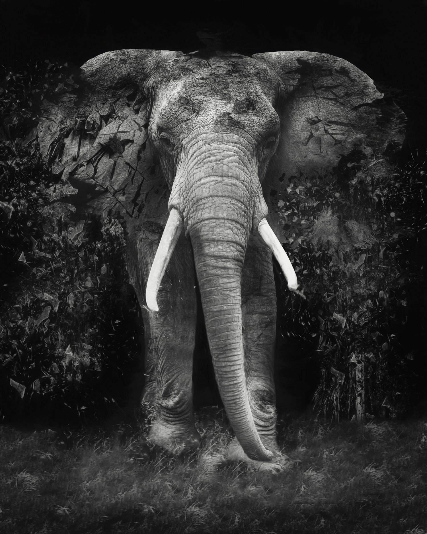 Erik Brede; The Disappearance , 2019, Original Photography Black and White, 80 x 100 cm. Artwork description: 241 80x100cm  90x110cm Unframed Pop Art in a limited edition of 10 + 1AP...