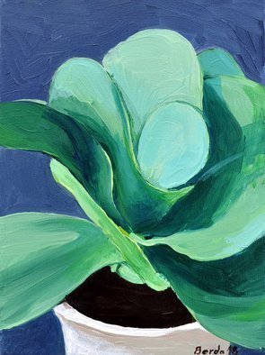 Brikena Berdo; Flower 07, 2018, Original Painting Oil, 18 x 24 cm. 