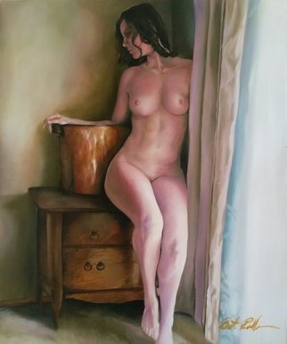 Brett Roeller; Waiting, 2011, Original Painting Oil, 18 x 22 inches. Artwork description: 241 Oil on Canvas, Gallery Wrapped, 18- 22  Amber Varnished...