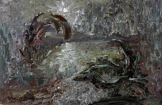 Slava Buneev; Methapysical Still Life, 2017, Original Painting Oil, 37 x 27 cm. Artwork description: 241 Moon, space, Salvation, Selena, Buneev...