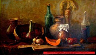 Slava Buneev; Still Life With A Pumpkin, 1998, Original Painting Oil, 100 x 70 cm. Artwork description: 241 still life, pumpkin, Russian Academic Art, Buneev...