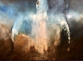 Carmem Gusmao; Angel, 2017, Original Painting Oil, 45 x 10 inches. 