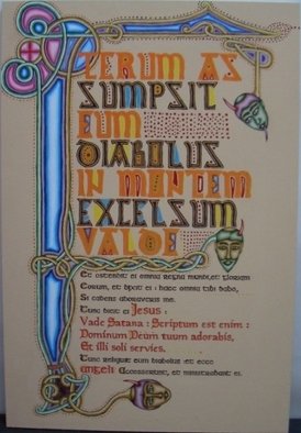 Pentagram Carolingiantoad; Immortal, 2010, Original Calligraphy, 2 x 60 cm. Artwork description: 241    size M12       ...