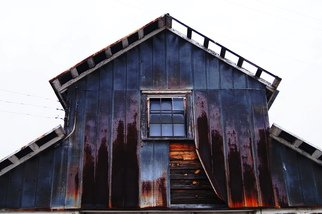 Celeste Mccullough; Barn, 2014, Original Photography Color, 20 x 24 inches. Artwork description: 241  Architectural- still life photograh of an abandoned barn with rusty tin- siding.   ...