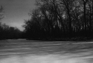 Celeste Mccullough; Frozen Creek, 2008, Original Photography Black and White, 12 x 12 inches. Artwork description: 241 B& W landscape photo of Fall Creek, Indianapolis IN. ...