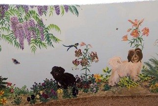 Christine Lytwynczuk; Havanese Mural Detail 1, 2006, Original Painting Other, 5 x 4 feet. Artwork description: 241 Mural commissions of any subject matter welcome, also pet portraits.  Priced according to detail, please inquire with artist. ...