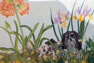 Christine Lytwynczuk; Havanese Mural Detail 2, 2006, Original Painting Other, 5 x 4 feet. Artwork description: 241 Mural commissions of any subject matter welcome, also pet portraits.  Priced according to detail, please inquire with artist. ...