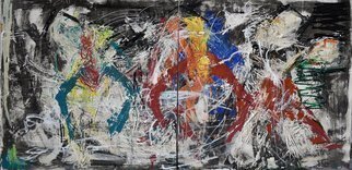 Florian Liber; Contemporary Ballet Superstar, 2018, Original Painting Acrylic, 96 x 48 inches. Artwork description: 241 by an International award- wining artist based in New York and Montreal, Master of Arts degree...