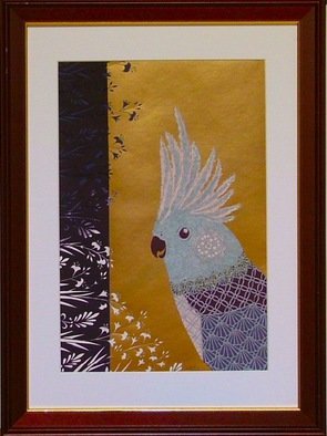 Choko Nakazono; Bird1, 2014, Original Mixed Media, 34 x 46 cm. Artwork description: 241   My paper craft is thecutting artwork. This cutting is Japanesetraditional patternsMONYOU.Old fashioned design may be born again.   ...