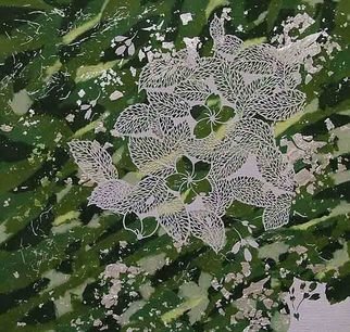 Choko Nakazono; Link G, 2011, Original Mixed Media, 34 x 32 cm. Artwork description: 241   I' ve been working various distinct styles, making from Japanese traditional patterns or flower, involving abstracted designs.       ...
