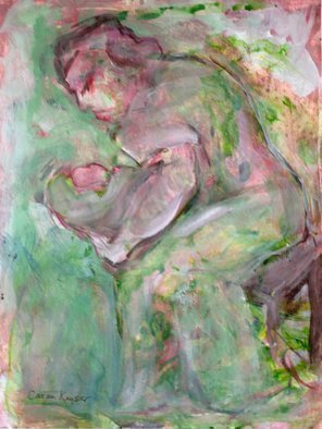 Caren Keyser, 'Not All Mothers Are Beautiful', 2015, original Painting Acrylic, 9 x 12  cm. Artwork description: 2703 This is a compelling image of a woman and her baby. Not all mothers are beautiful. Many are quite homely yet there is beauty in the love of their children. It is one of my favorite paintings. There is a lot of excitement in the acrylic paint. ...