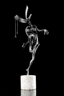 Claudio Bottero, 'Giocoliere', 2008, original Sculpture Steel, 13 x 65  x 13 cm. Artwork description: 1758 My interpretation of a medieval juggler.  A fun piece which is unique and adds some interest to any living space ...