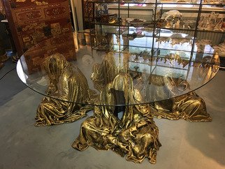 Manfred Kielnhofer; Glass Guardian Table, 2017, Original Sculpture Ceramic, 220 x 220 inches. Artwork description: 241 rent. masterart. org...