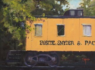 Karen Cooper; Roscoe In Yellow, 2022, Original Painting Oil, 16 x 12 inches. Artwork description: 241 plein air oil on panel...