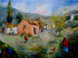 Cecilia Revol Nunez; LIBRO ABIERTO DE TRADICION, 2011, Original Painting Oil, 120 x 90 cm. Artwork description: 241                                                                    Figurative Painting of North of Argentina, its people and customs. Oil on canvas with painting knife.                                                                   ...