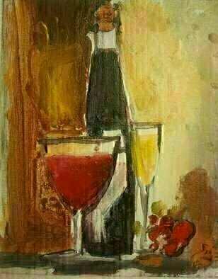 Daniel Clarke, 'Evening Wine', 2011, original Painting Acrylic, 8 x 10  x 0.2 inches. Artwork description: 9831    