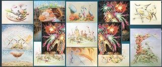Dave Martsolf, 'Watercolors Banner Exp 1', 2017, original Watercolor, 60 x 19  inches. Artwork description: 7059 NFS - Banner Experiment...