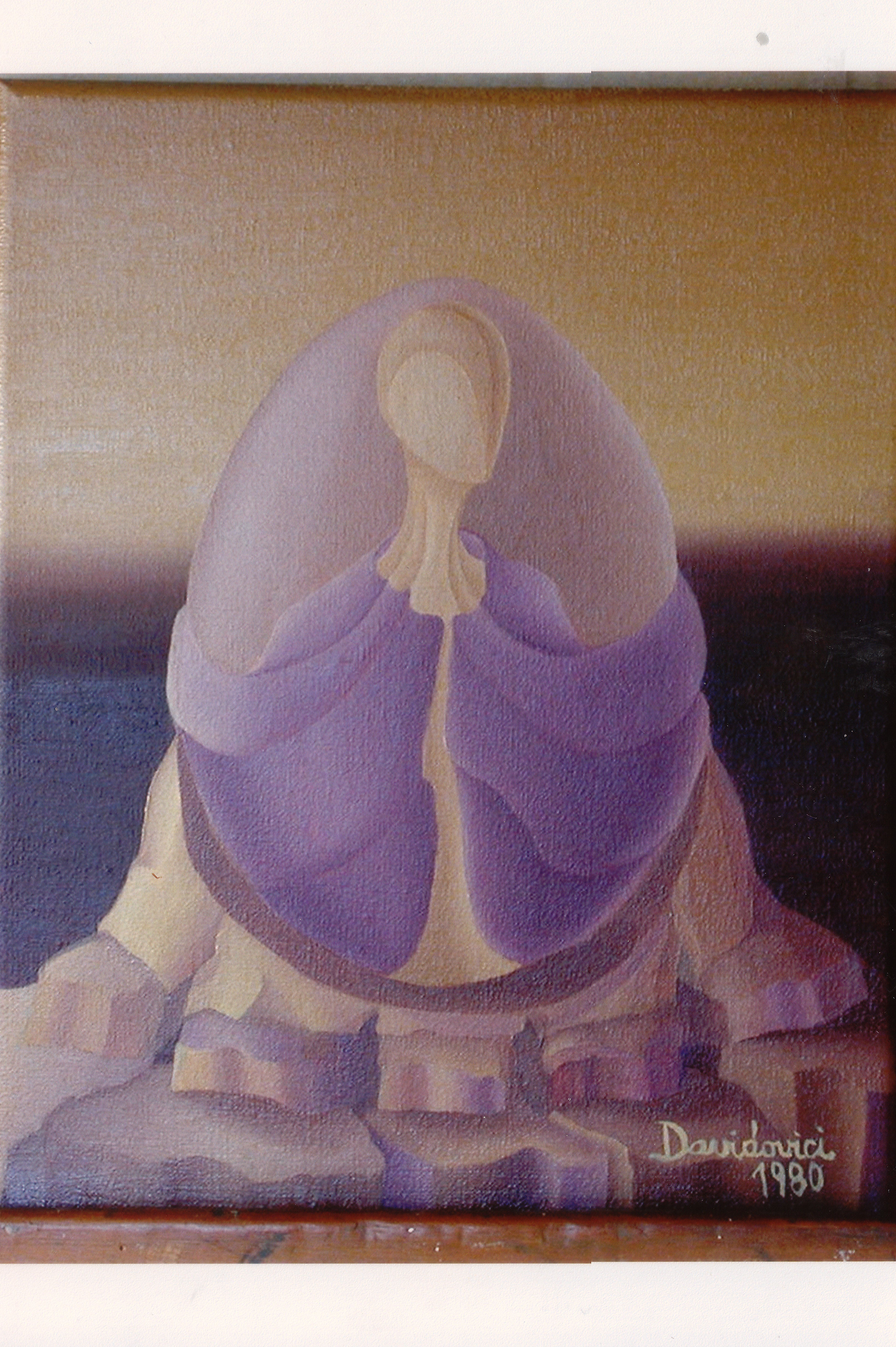 Raquel Davidovici; Apoyo, 1980, Original Painting Oil, 24 x 30 cm. 