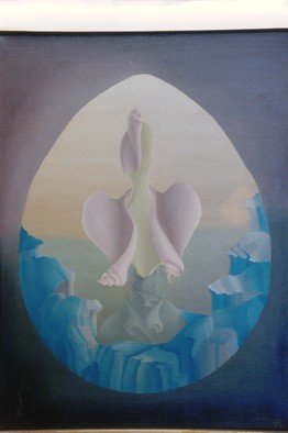 Raquel Davidovici; En El Principio, 1978, Original Painting Oil, 40 x 55 cm. 