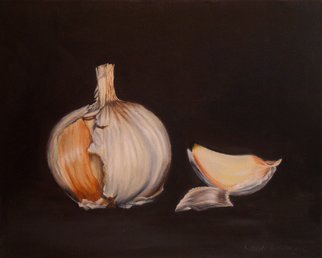 Dana Dabagia; Talisman II, 2011, Original Painting Oil, 14 x 11 inches. Artwork description: 241  The honorable garlic!Gallery Wrap Canvas  ...