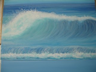 Denise Seyhun, 'The Wave', 2015, original Painting Acrylic, 24 x 18  x 2 inches. Artwork description: 1911  Seascape, wave, ocean, nature, water, the sea    ...