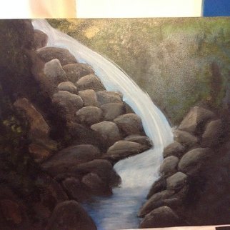 Denise Seyhun, 'The Rockies', 2016, original Painting Oil, 30 x 24  x 2 inches. Artwork description: 1911     river, rocks, Rockies, creek, scenery, nature ...